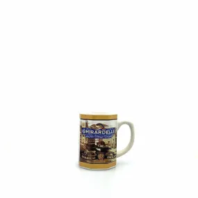 GHIRARDELLI Chocolate Company Collectible Ceramic Octagonal Coffee Mug Cup