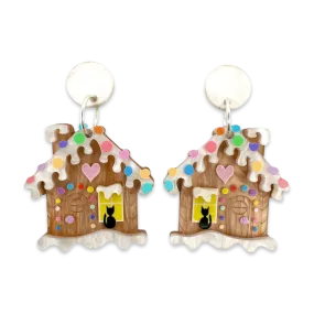 Gingerbread house  - earrings