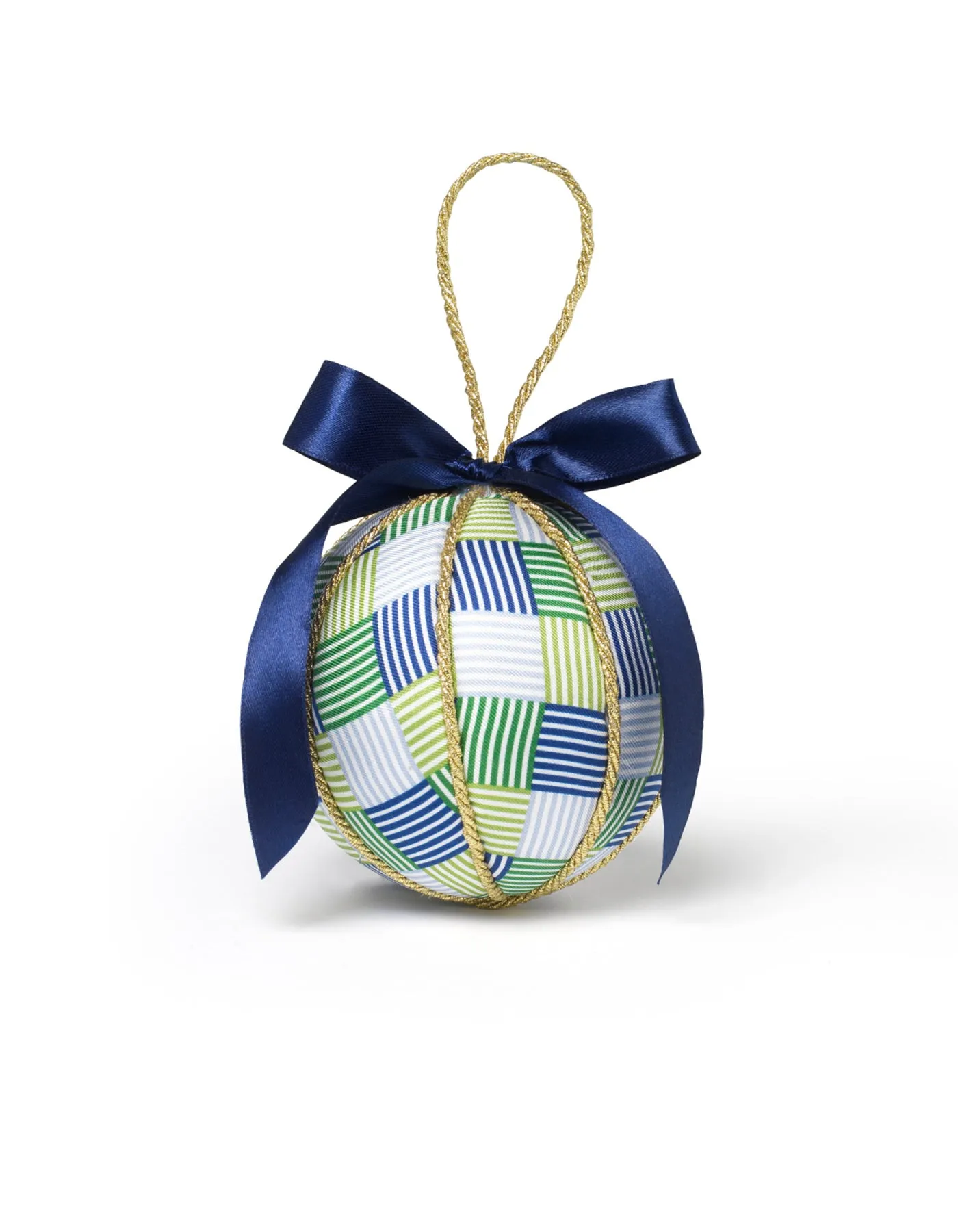 Green Blue Hopscotch Printed Bauble