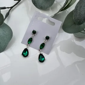 Green Dropper Earring