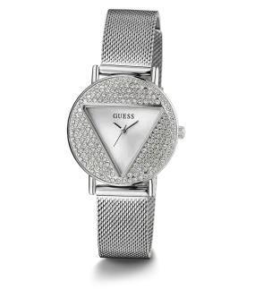 GUESS Ladies Silver Tone Analog Watch