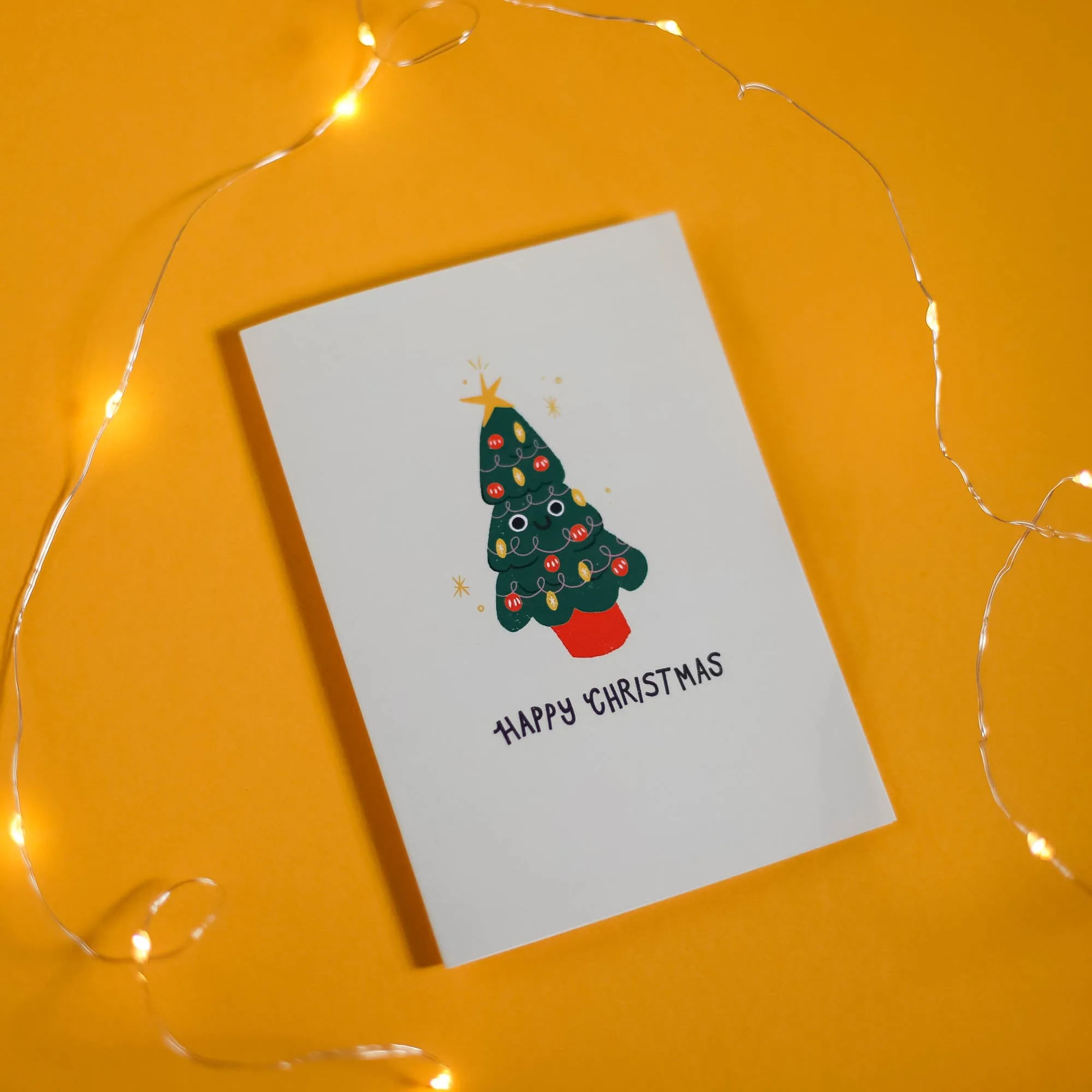 Happy Christmas Tree Card