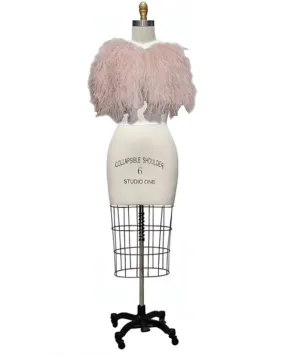 Harlow- the Ostrich Feather Shoulder Caplet 7 Colors