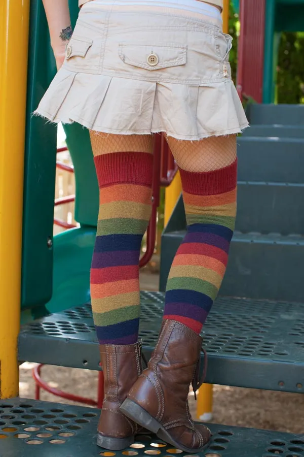 Harvest Rainbow Extraordinary Thigh High Socks