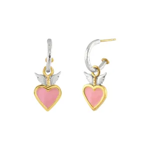 Highbury Heart Mini Hoop Earrings