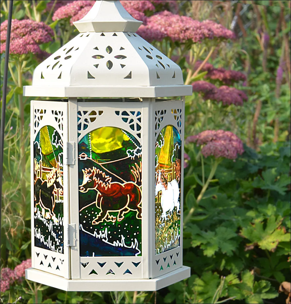 Horse Art Hanging Sun Lantern