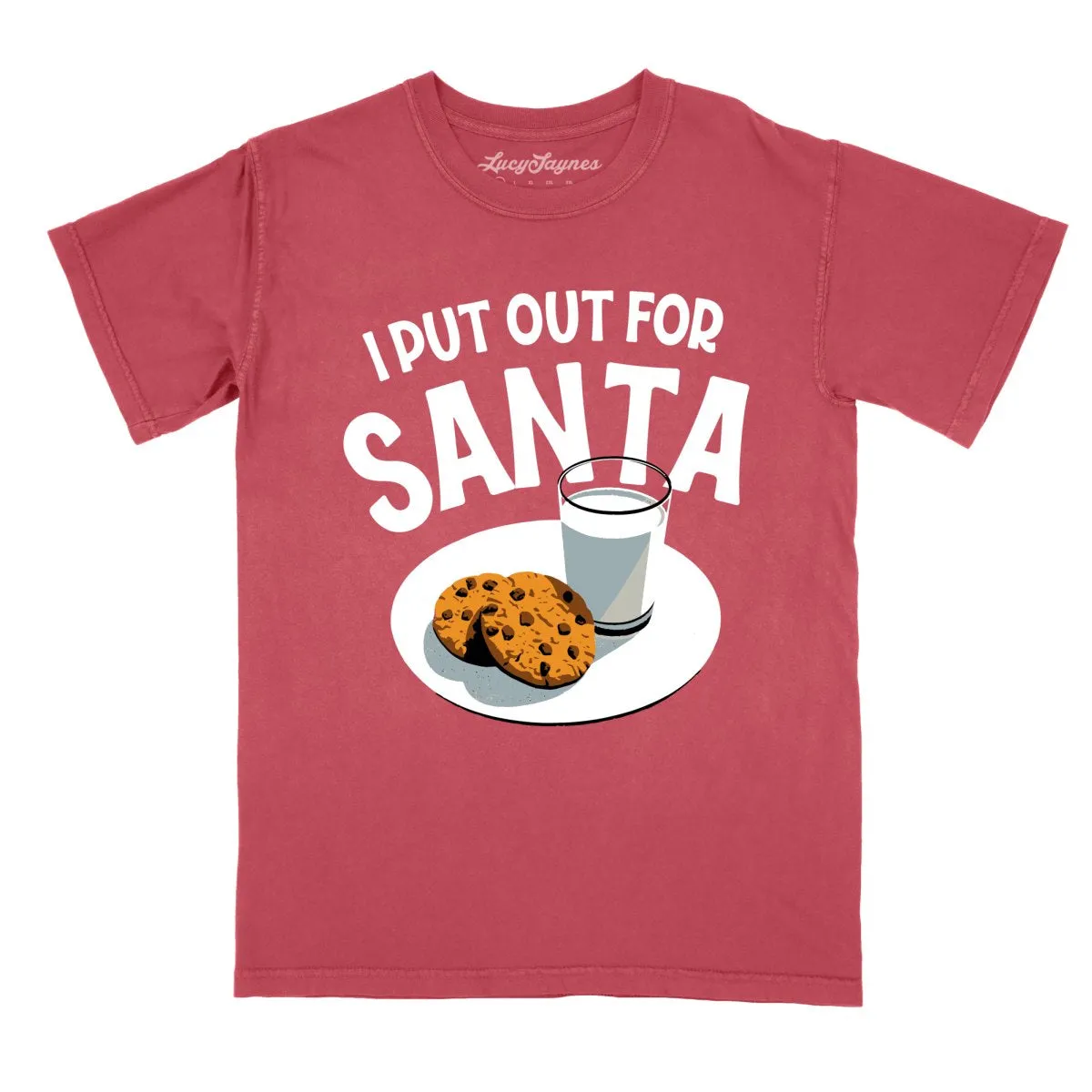 I Put Out For Santa Comfort Colors Tee