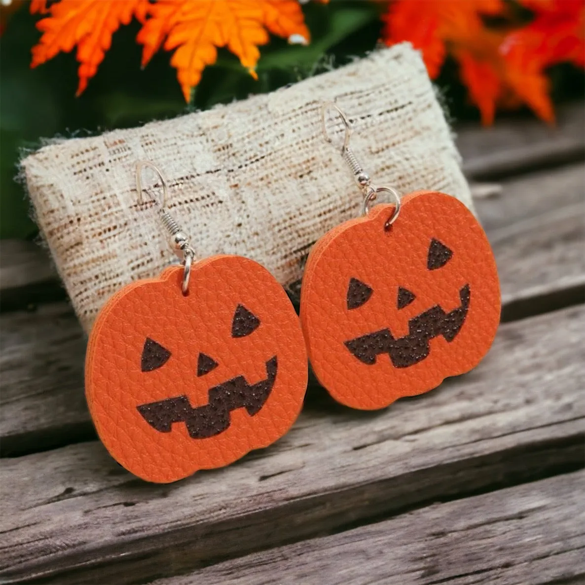 Jack-o-lantern Earrings - Halloween Earrings, Pumpkin Earrings, Halloween Jewelry, Cute Halloween Earrings, Pumpkin Earrings, Trick or Treat