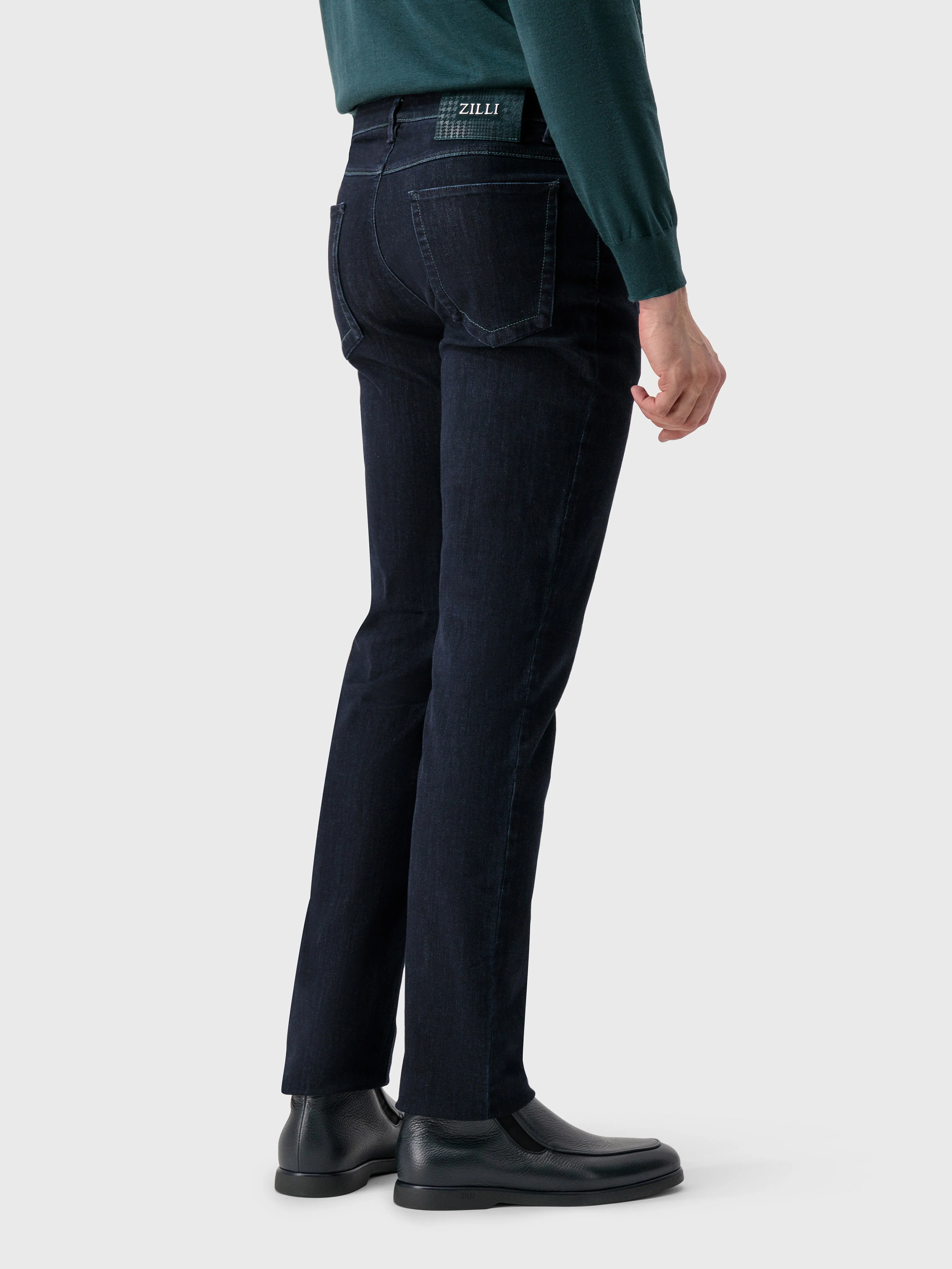 Jeans with Green Patch