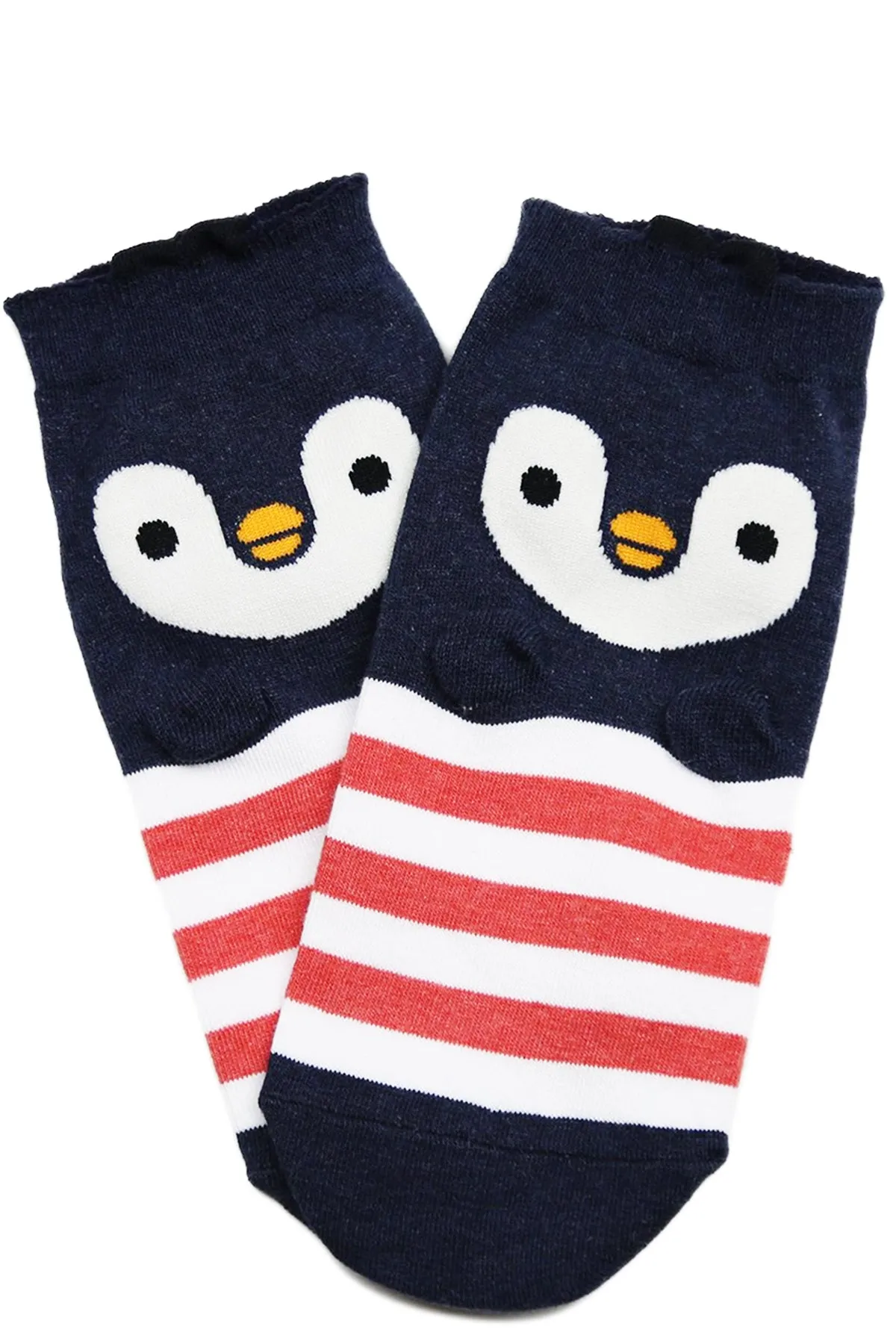 John the Sailor Bird Cotton Ankle Socks Navy