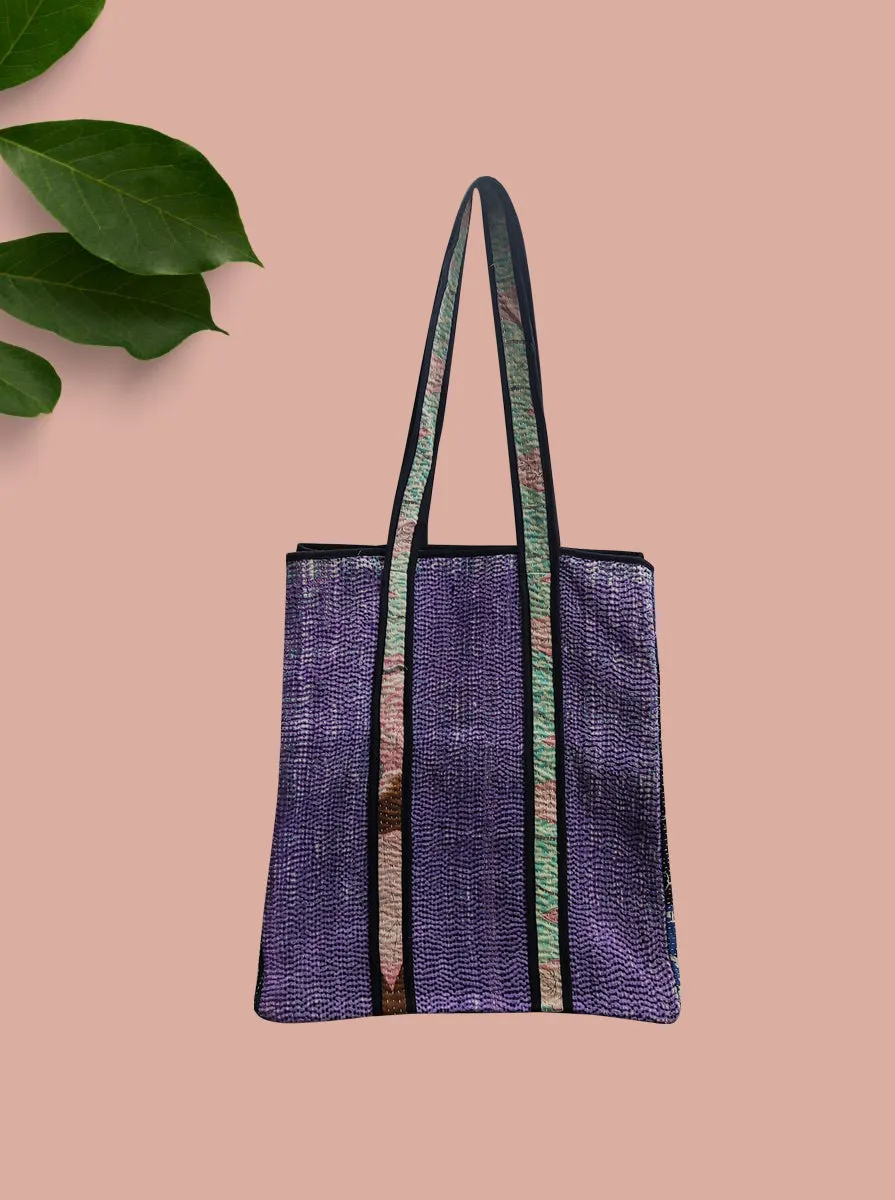 kantha vintage tote