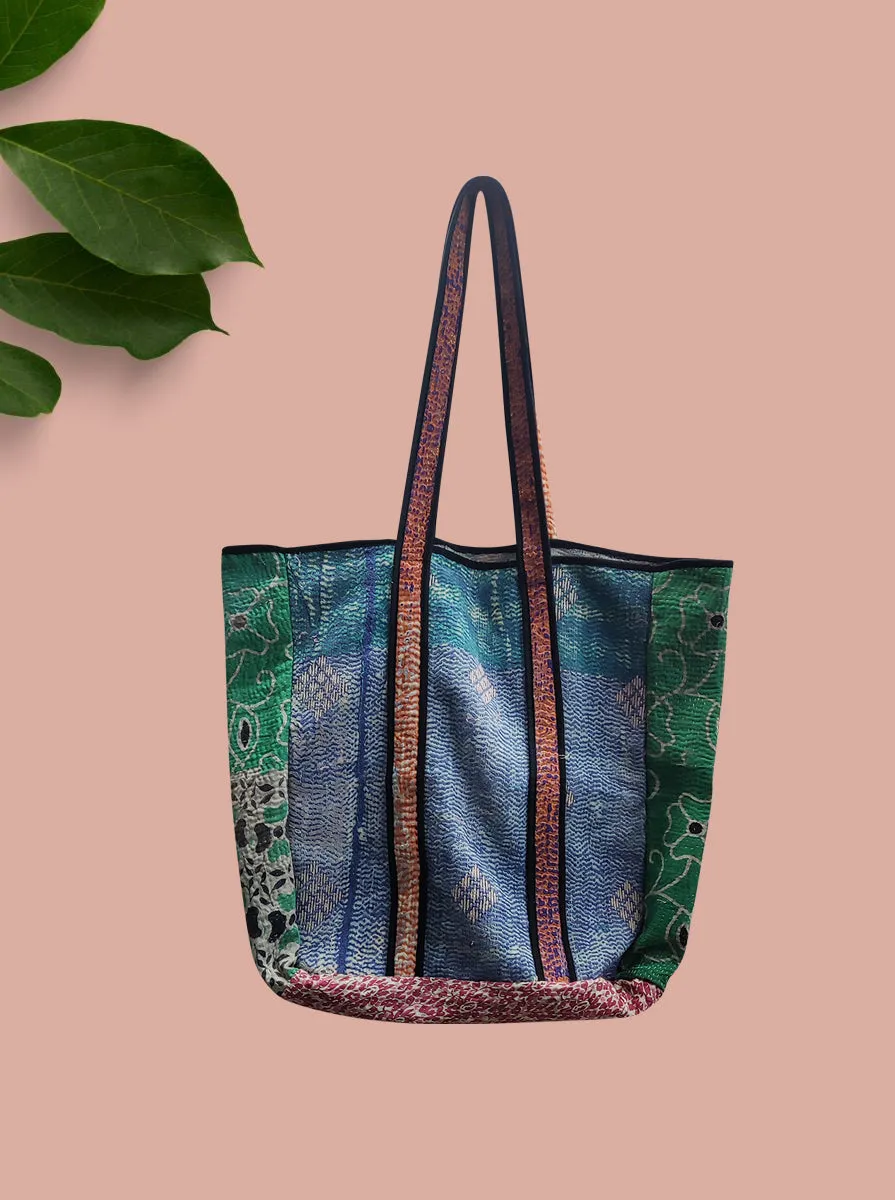 kantha vintage tote