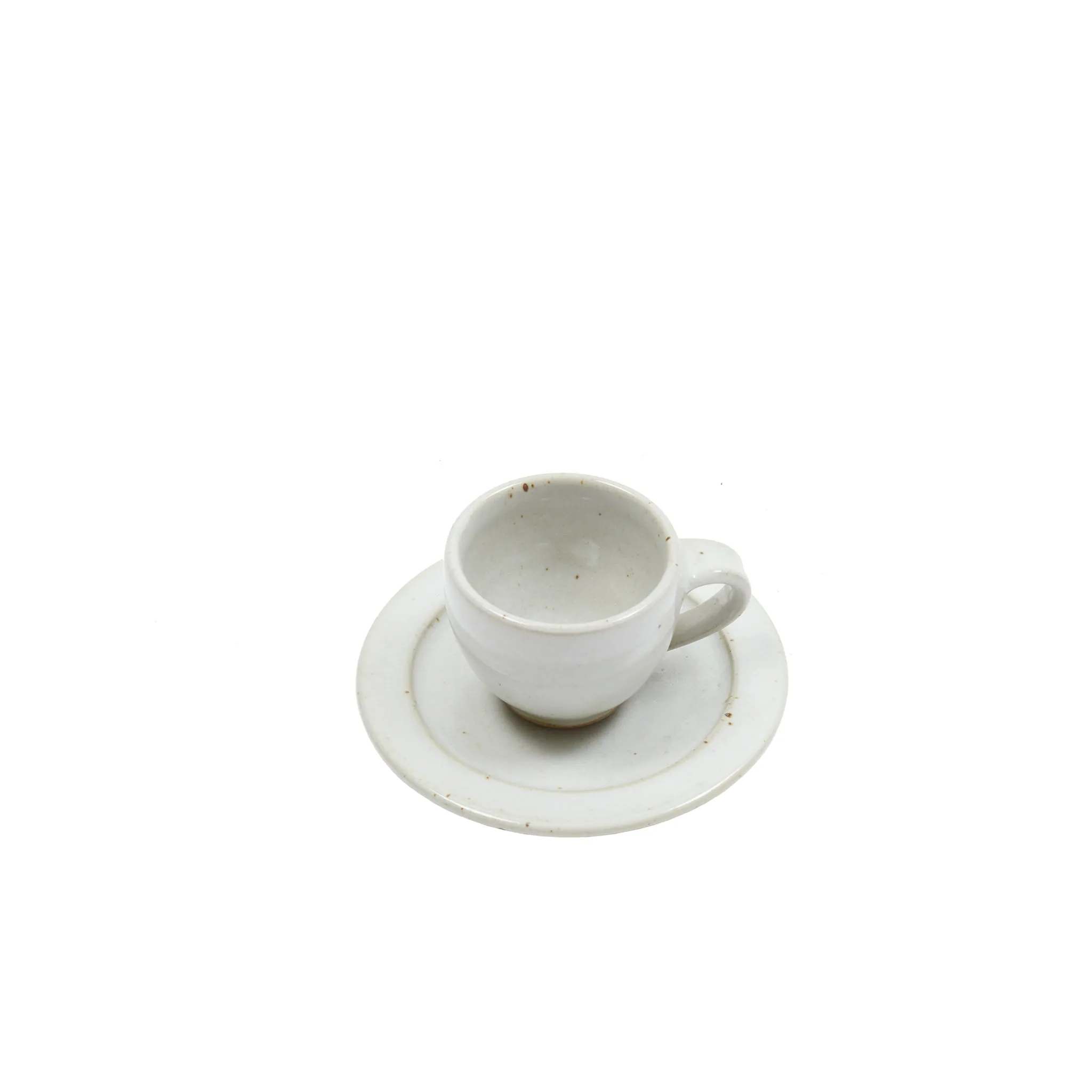 Keramische Werkstatt Margaretenhöhe Hand Thrown Stoneware Espresso Cup in White