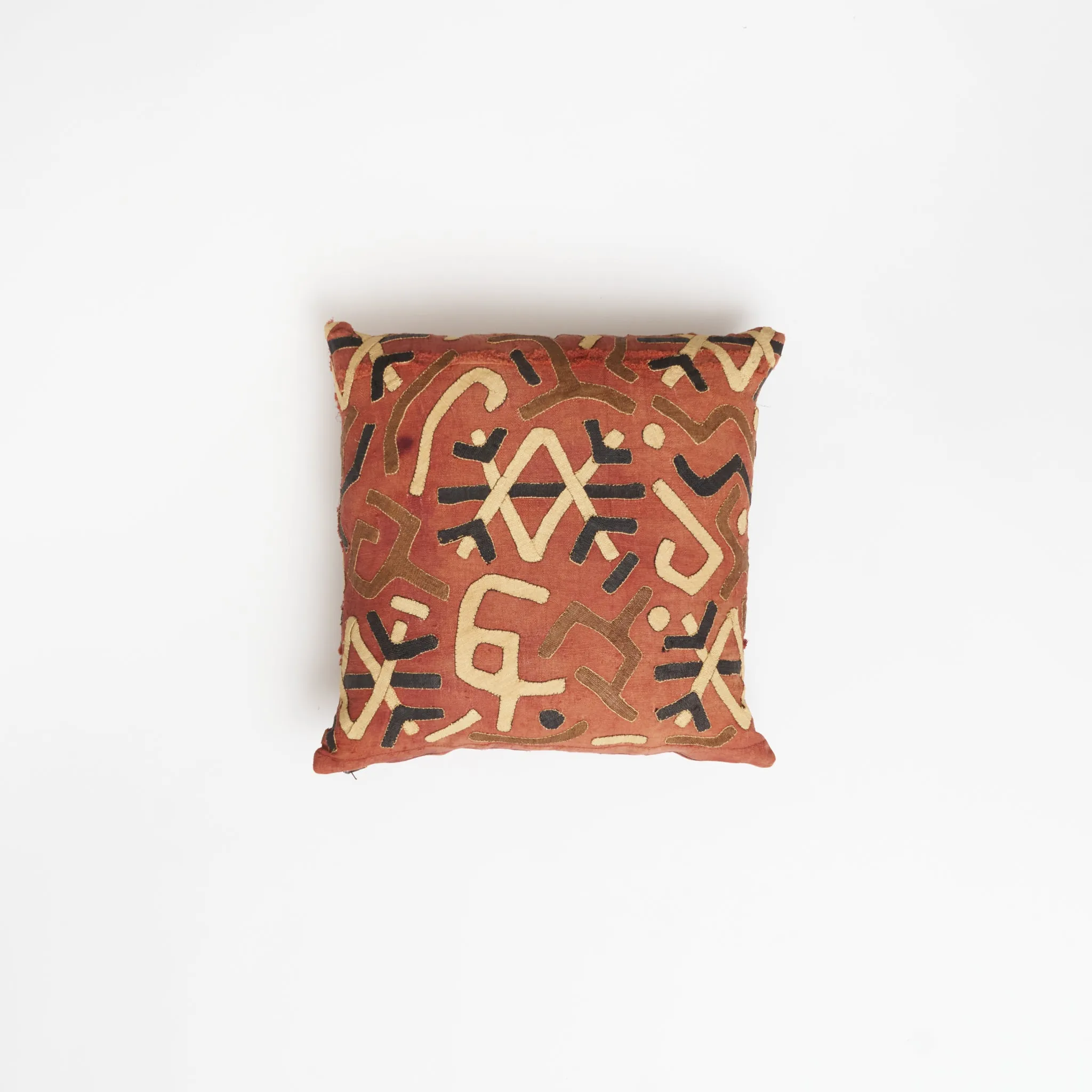 Kuba Throw Pillow -  Rust