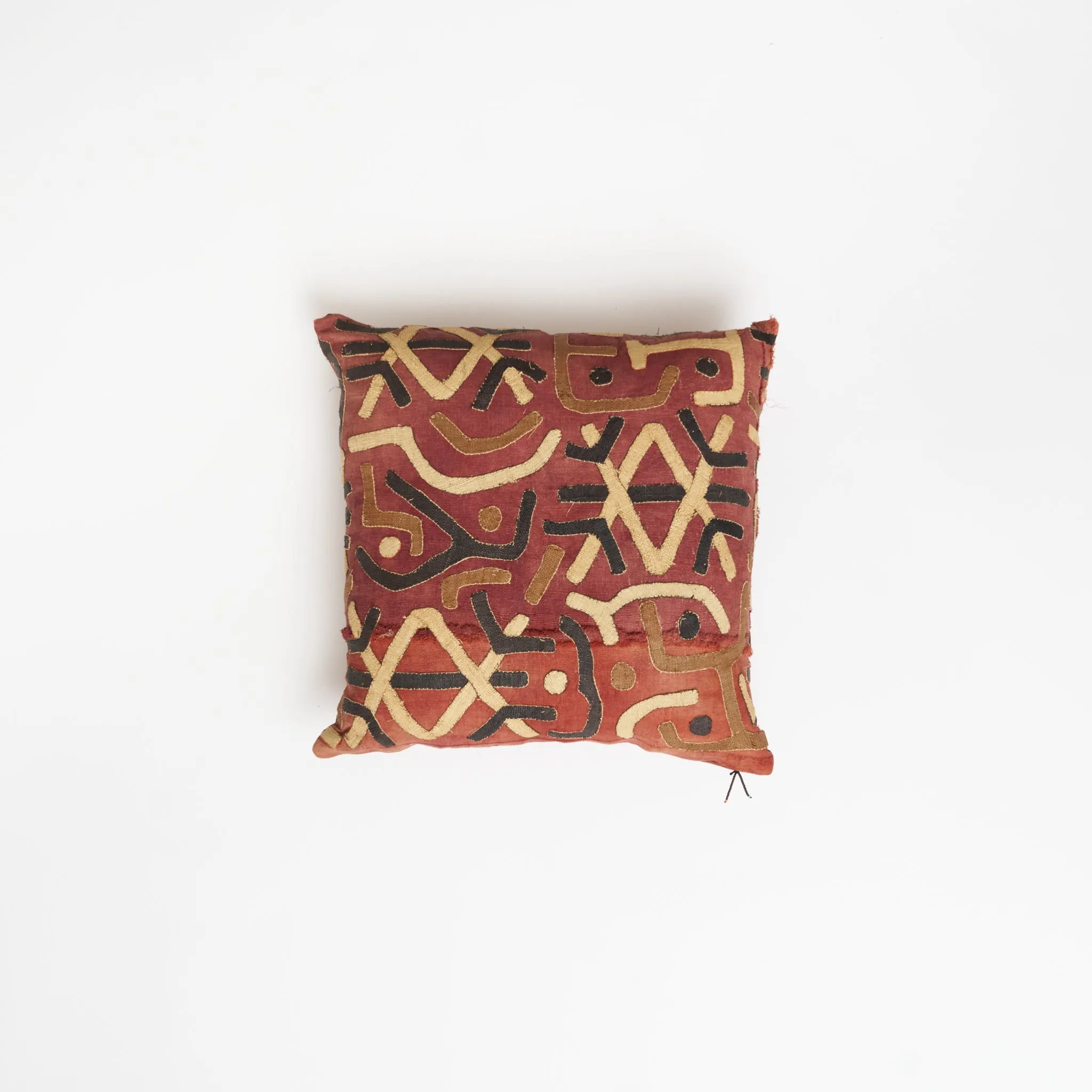 Kuba Throw Pillow -  Rust