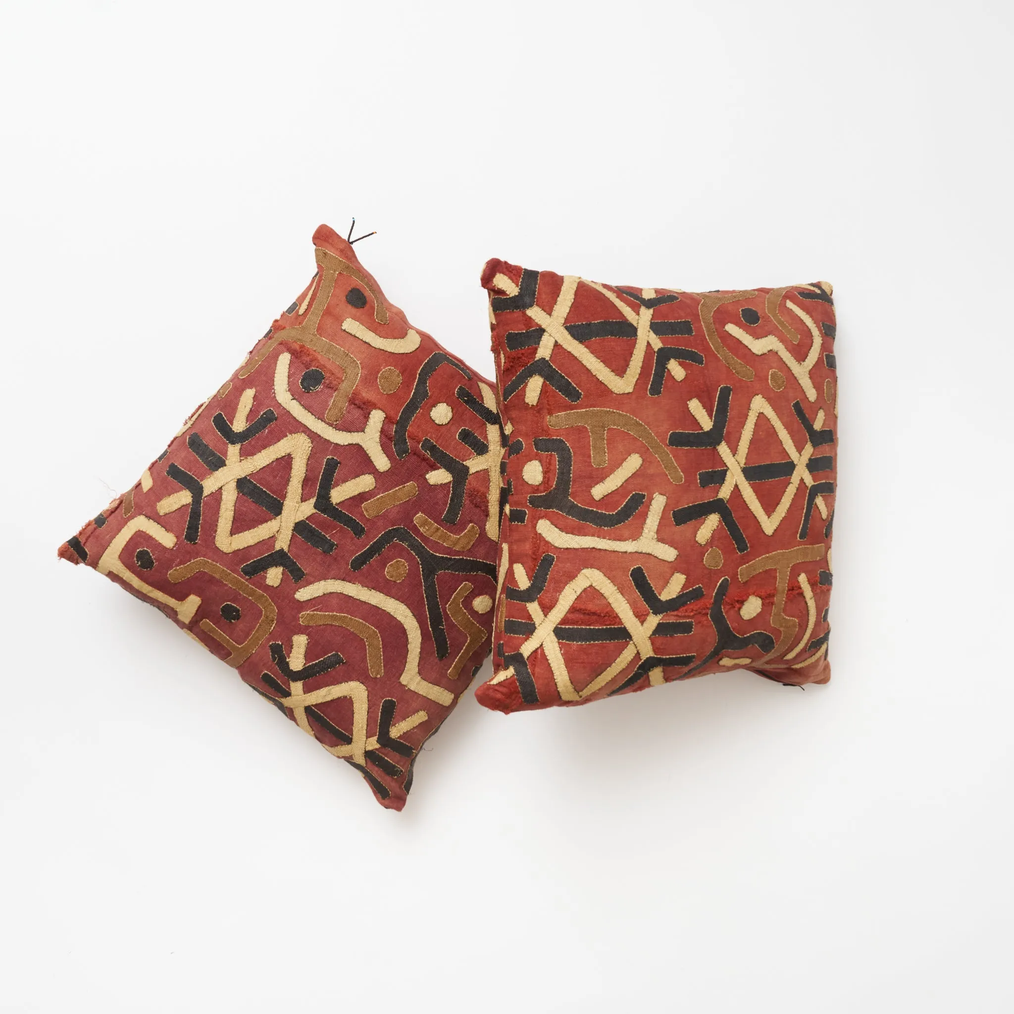 Kuba Throw Pillow -  Rust