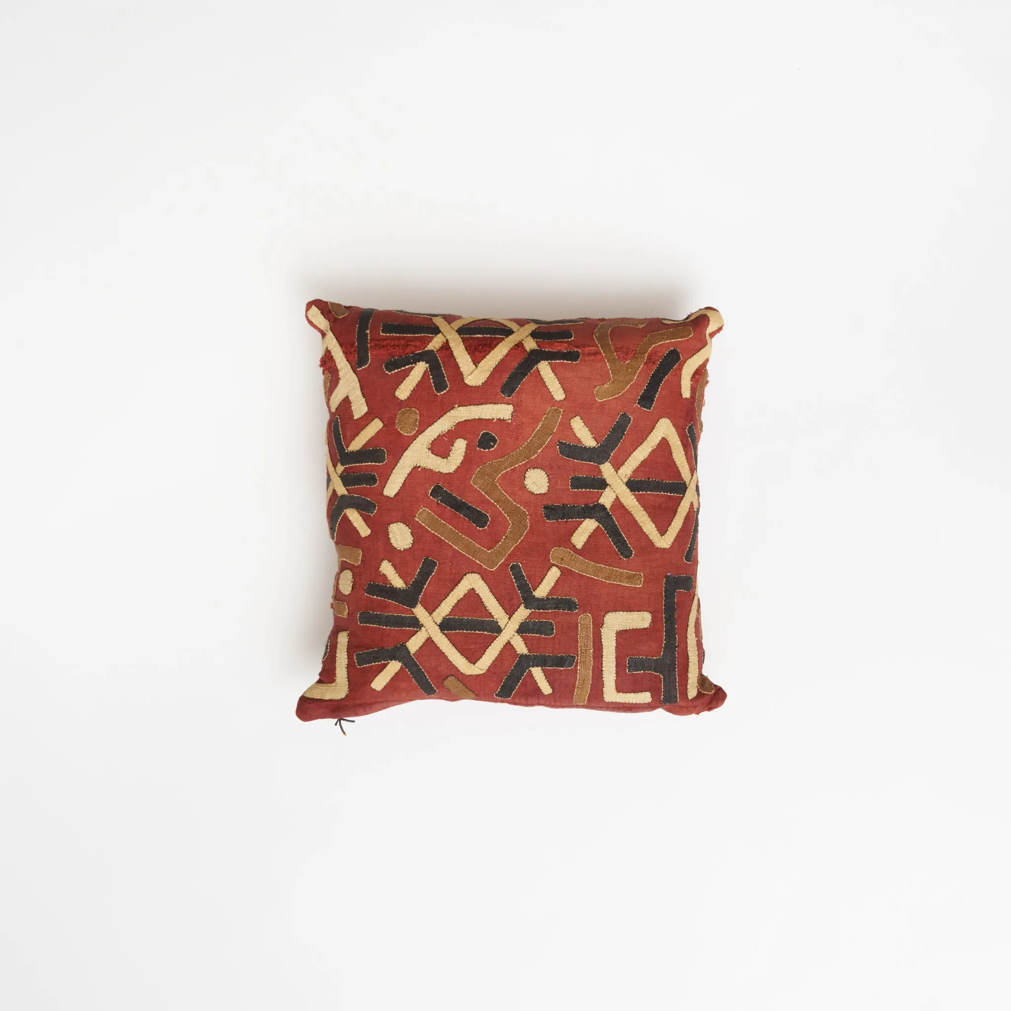 Kuba Throw Pillow -  Rust