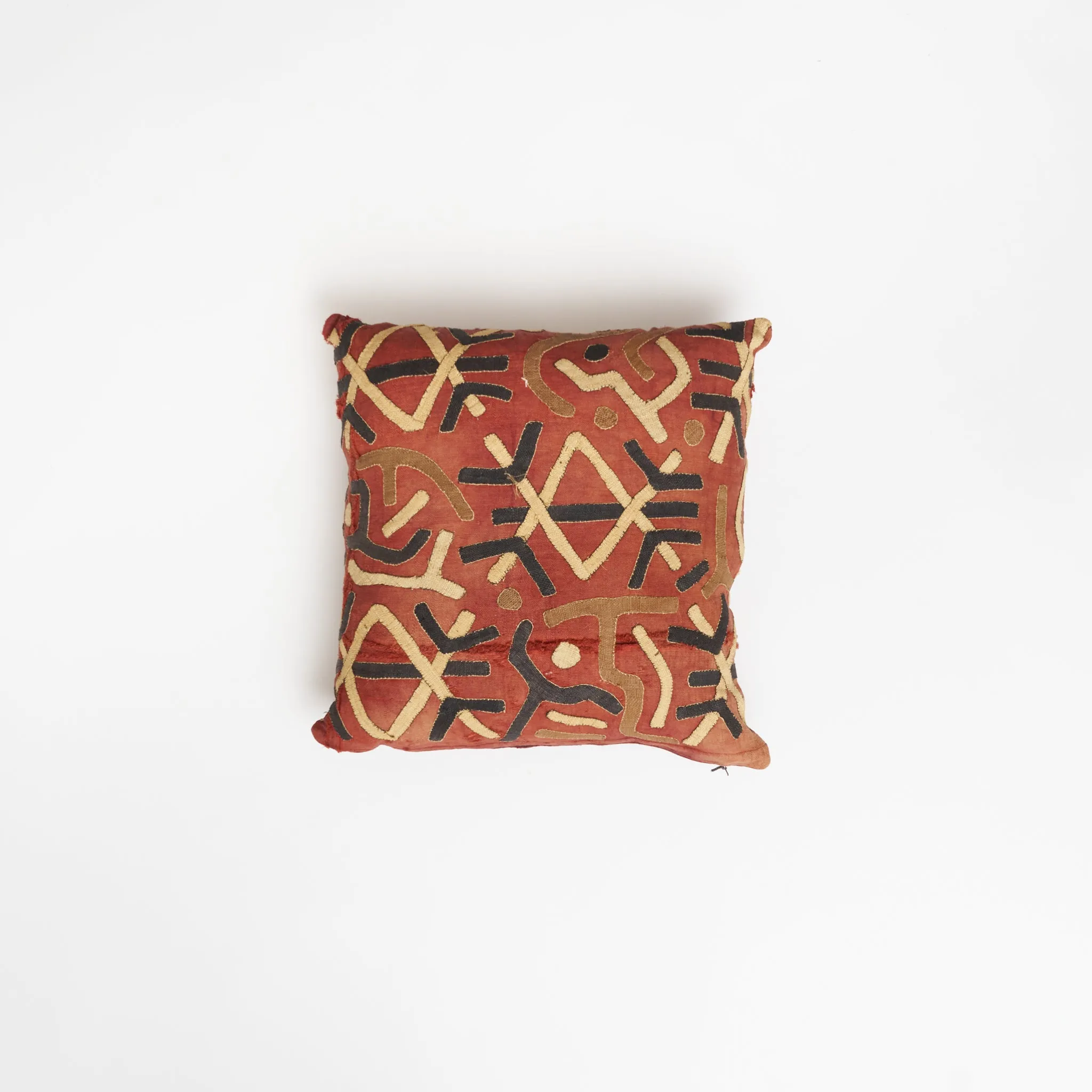 Kuba Throw Pillow -  Rust