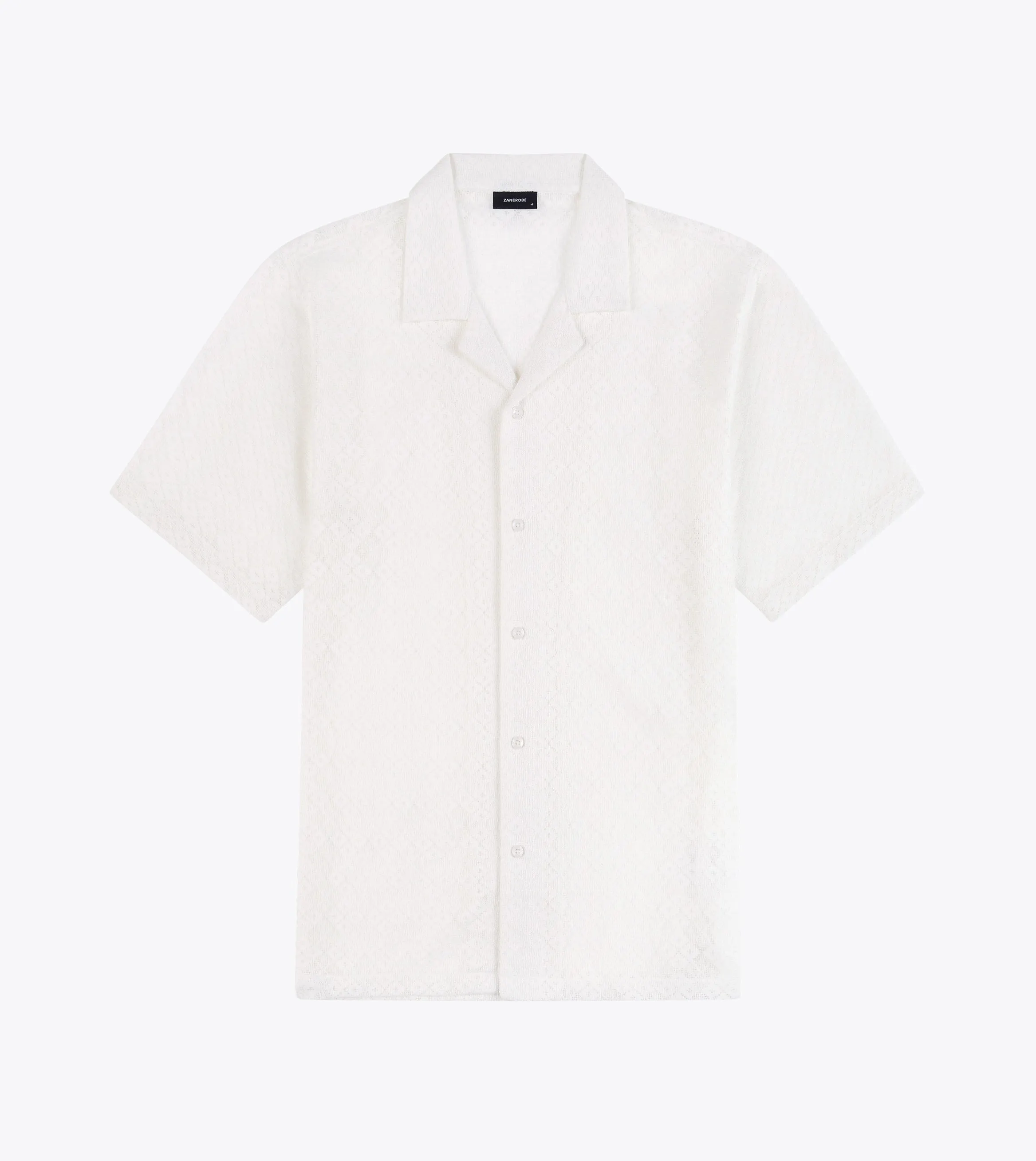 Lace Holiday SS Shirt White