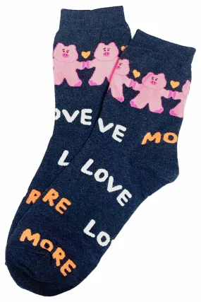 Love More Socks - Piggy