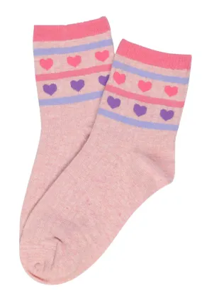 Love Shack Cotton Socks Pink