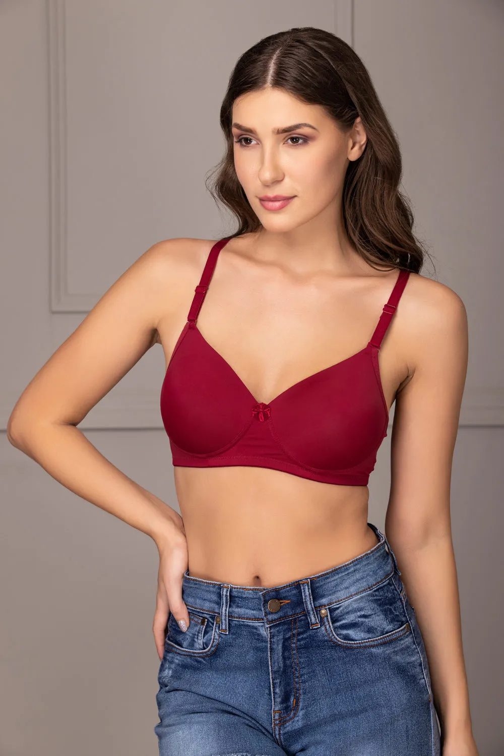 Maroon Bra