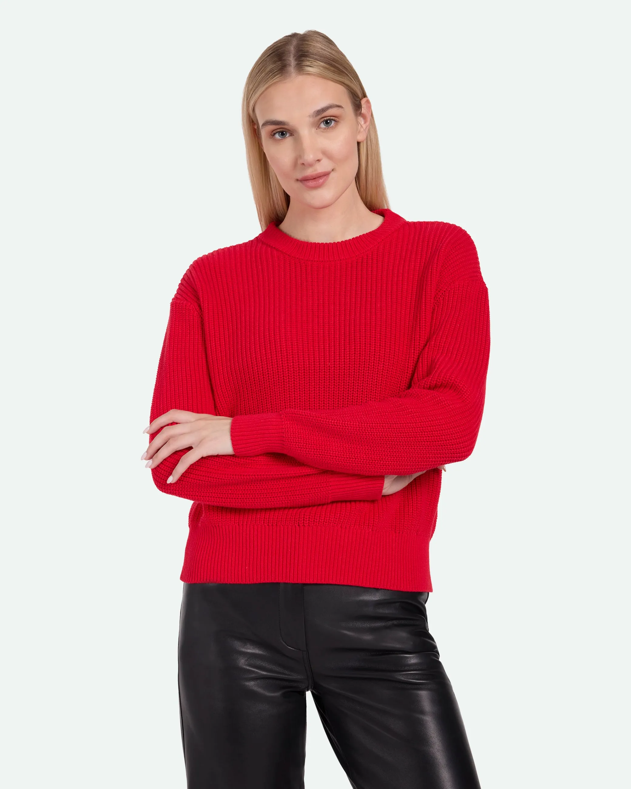 Mikala G006 Jumper - Ribbon Red