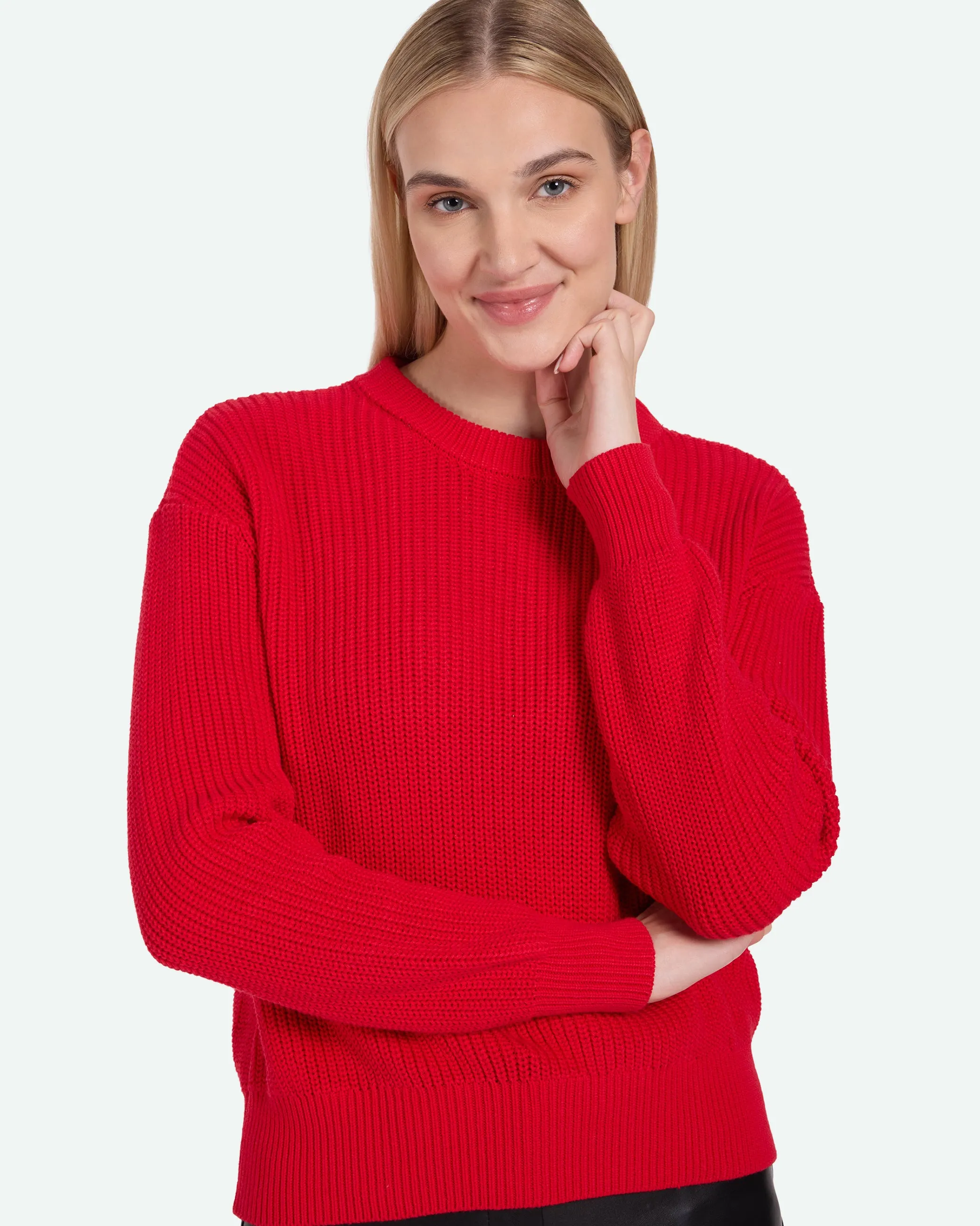 Mikala G006 Jumper - Ribbon Red