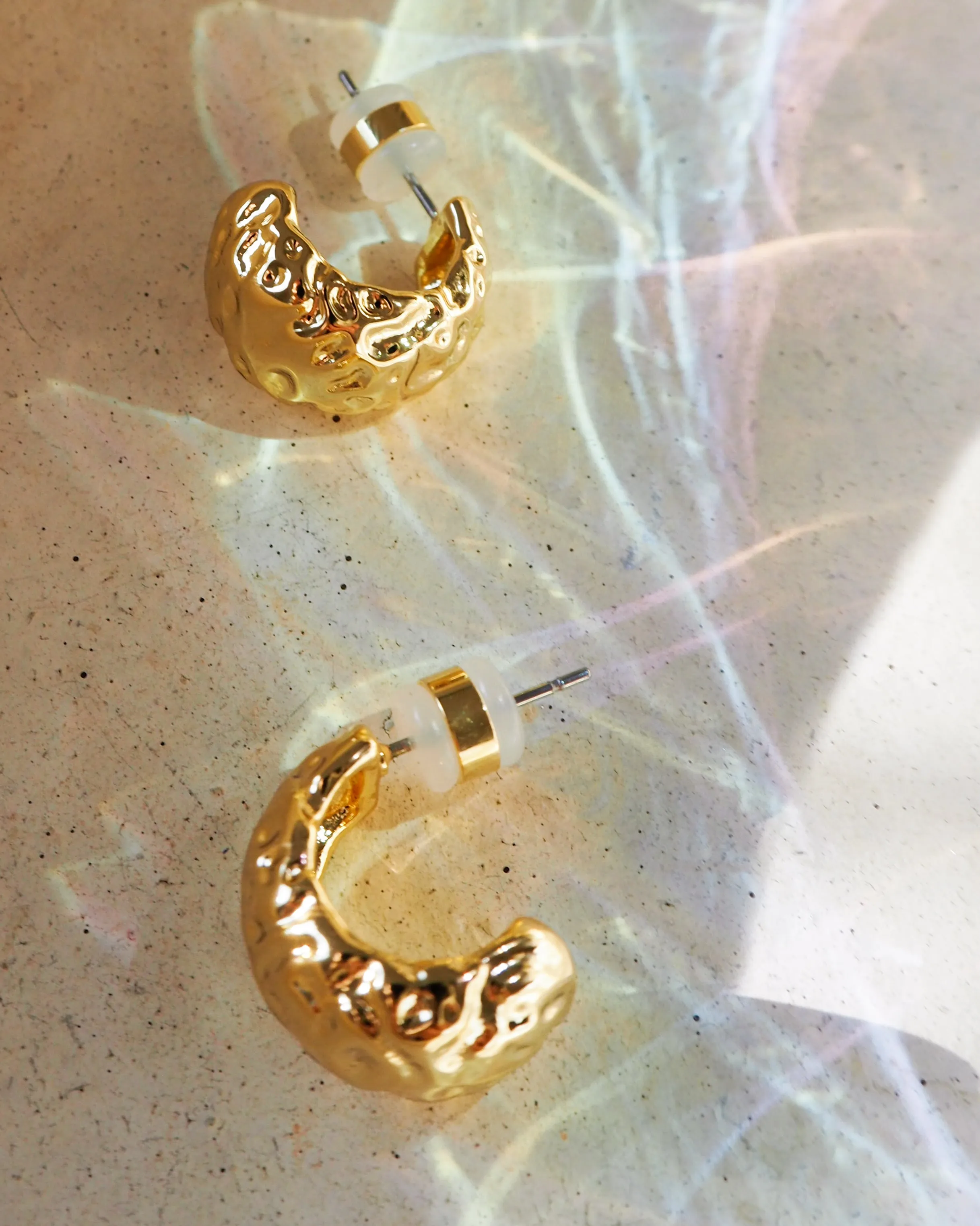 Mini Molten Hoops- Gold