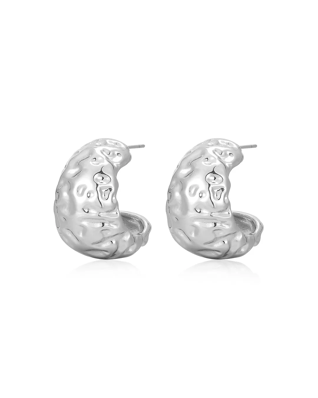 Molten Hoops- Silver