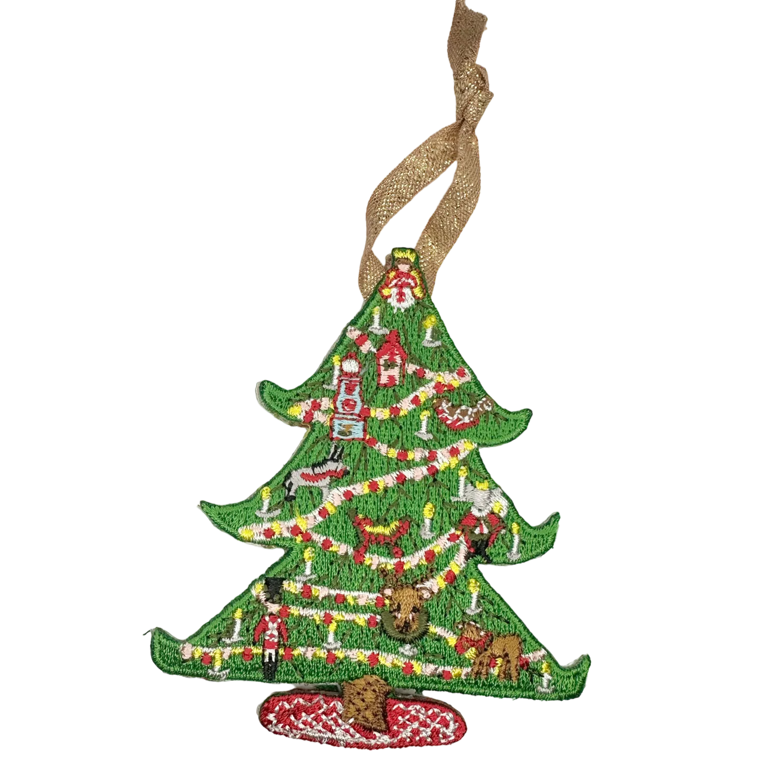 Nutcracker Embroidered Ornament - Harlequin Doll