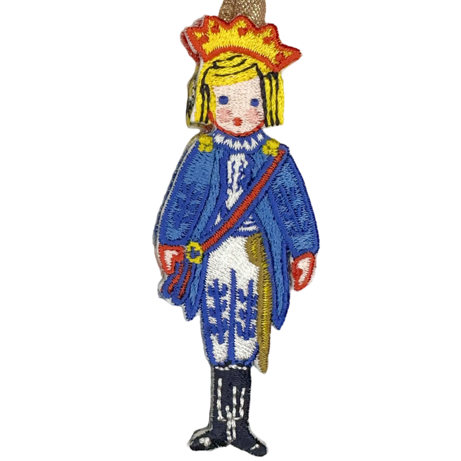 Nutcracker Embroidered Ornament - Harlequin Doll