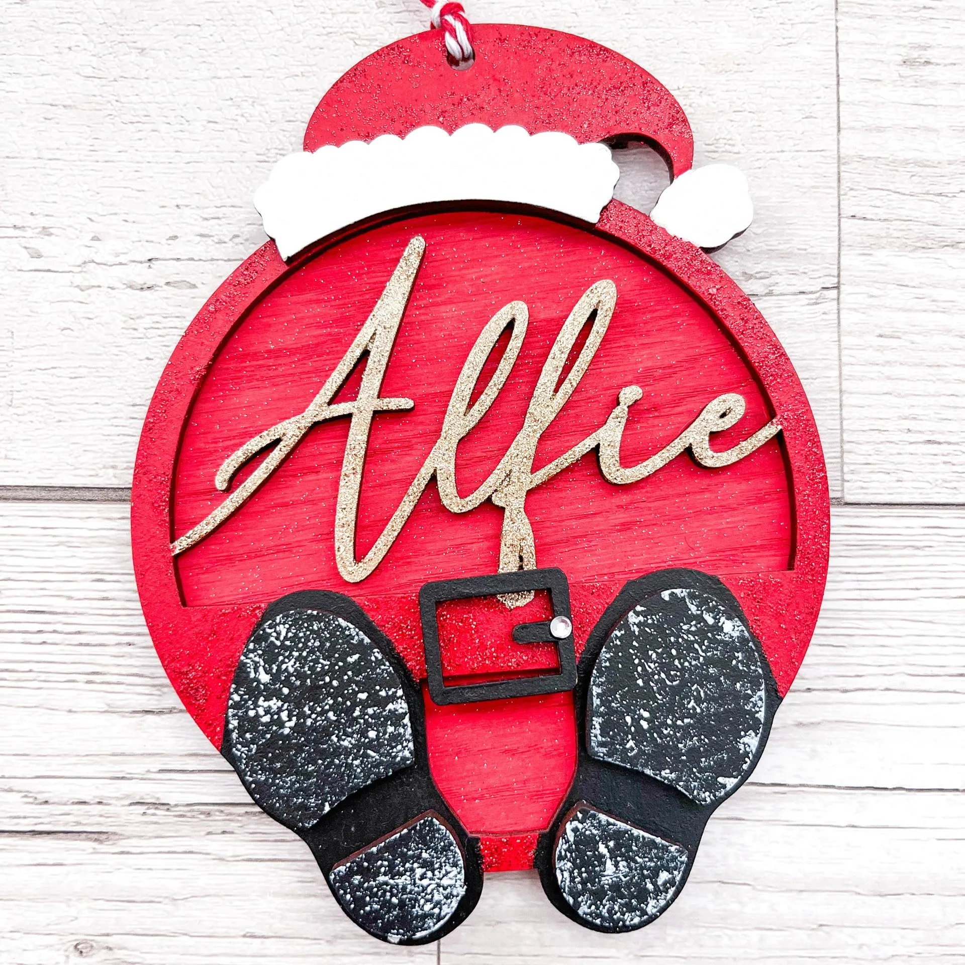 Personalised Santa Bauble Decoration