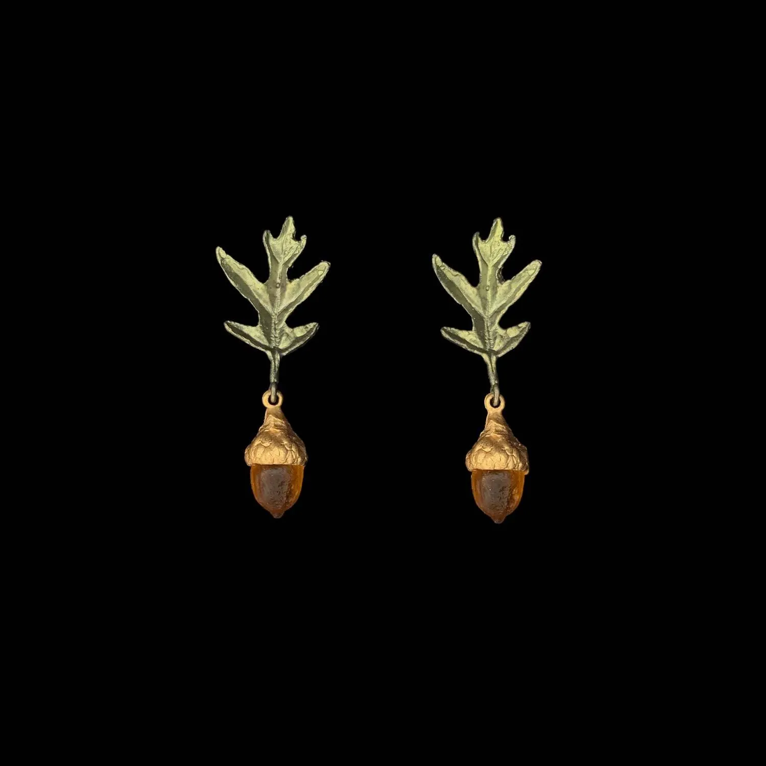 Pin Oak Earrings - Dainty Post