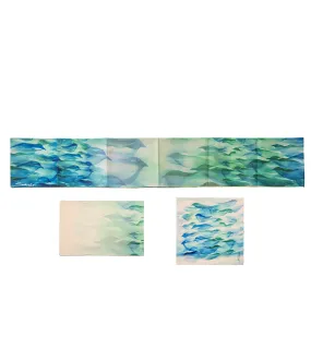 "Blue Birds" Table Runner Set by Sabado