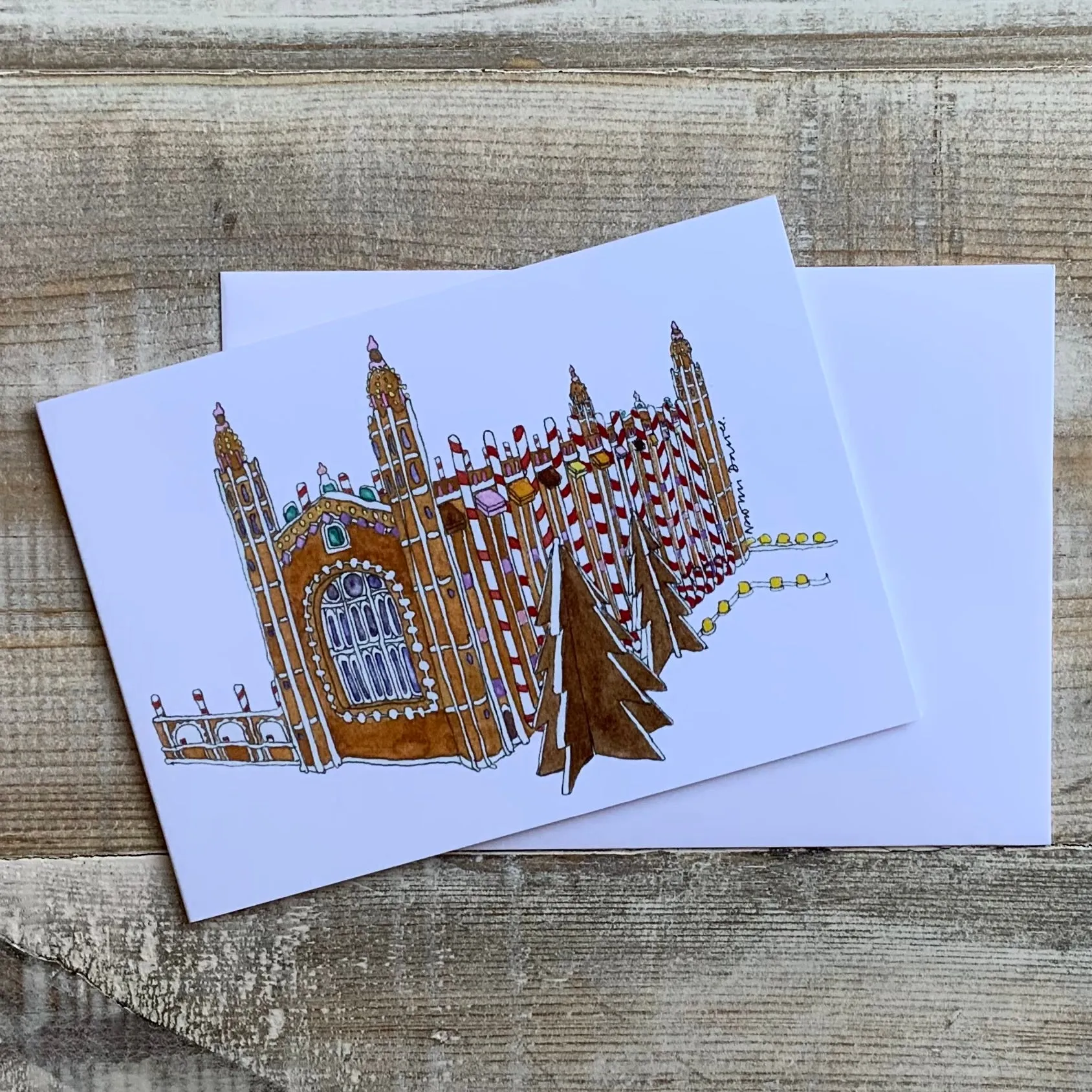 "Gingerbread King's" Greeting Card by Naomi Davies