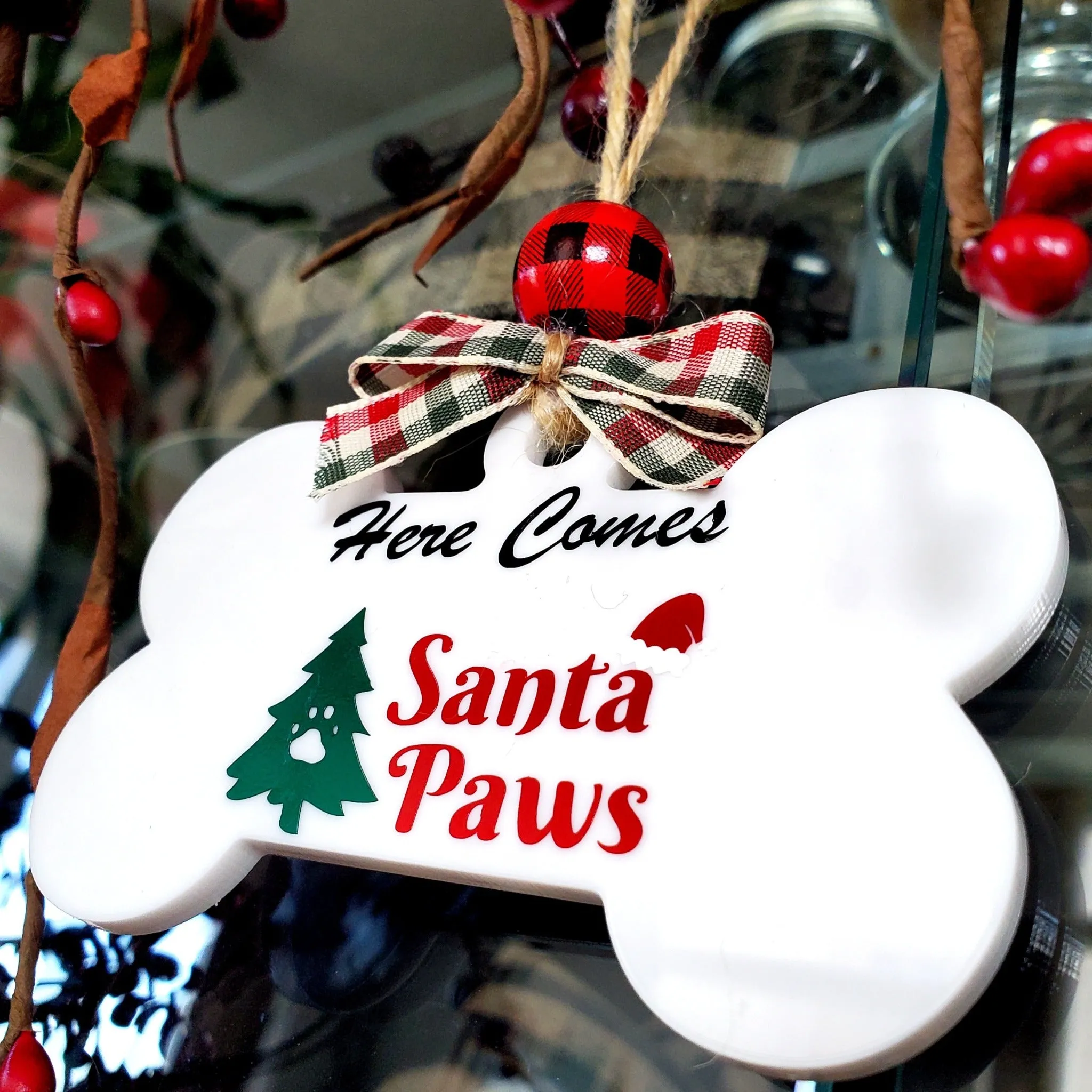 Ready for Santa Paws | Christmas Stocking Tag | Tree Ornament