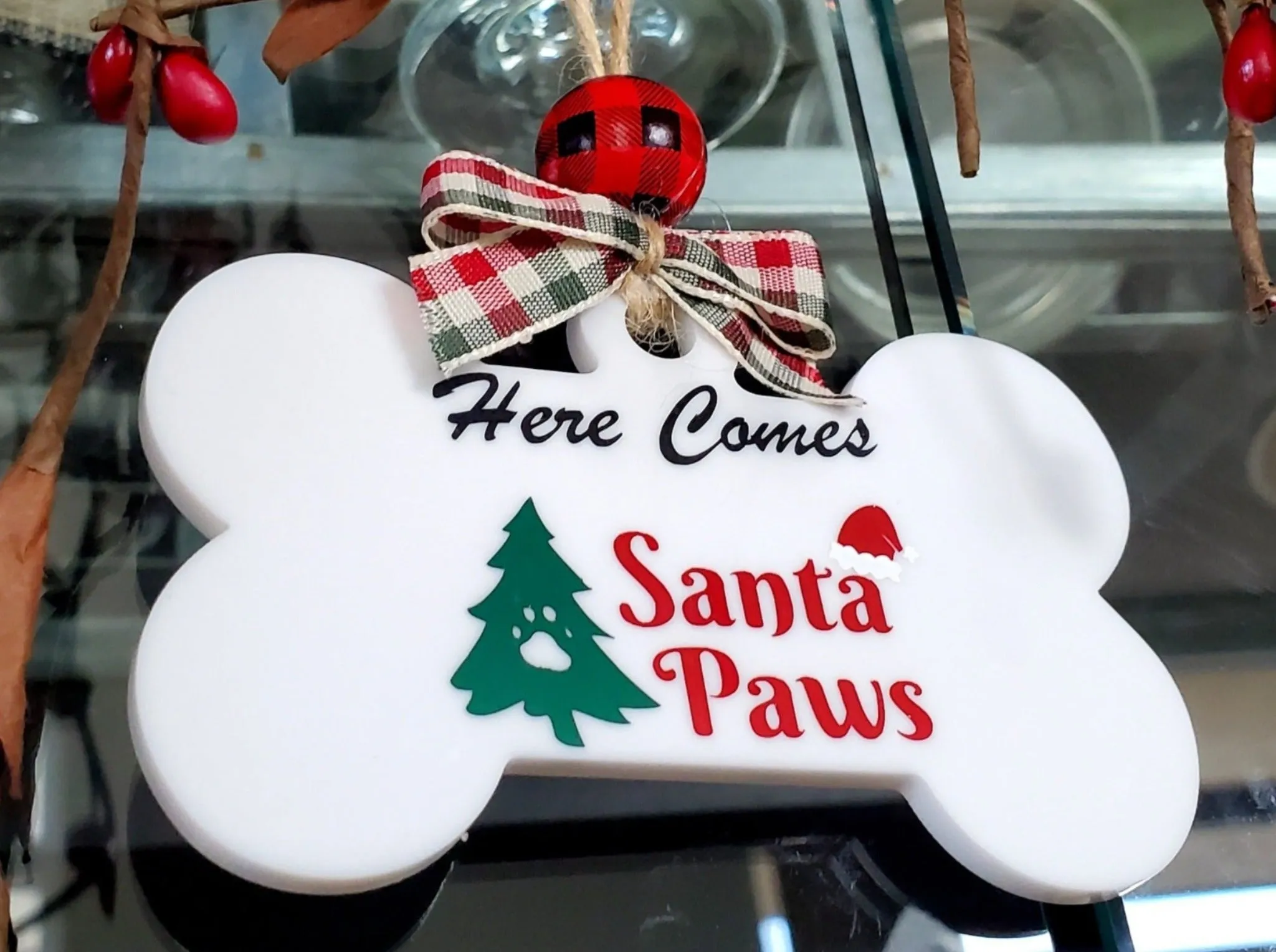 Ready for Santa Paws | Christmas Stocking Tag | Tree Ornament