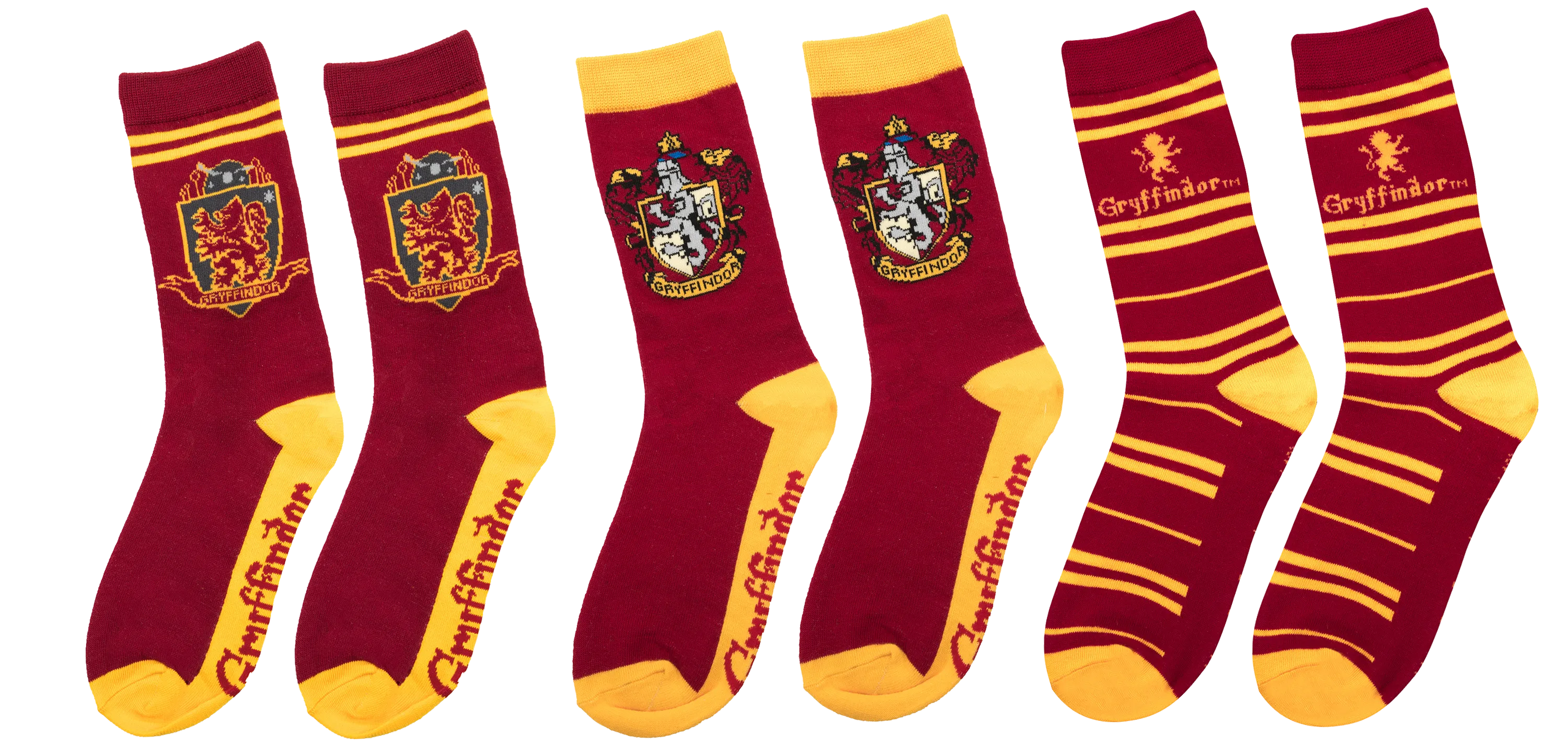 Set of 3 Gryffindor Socks