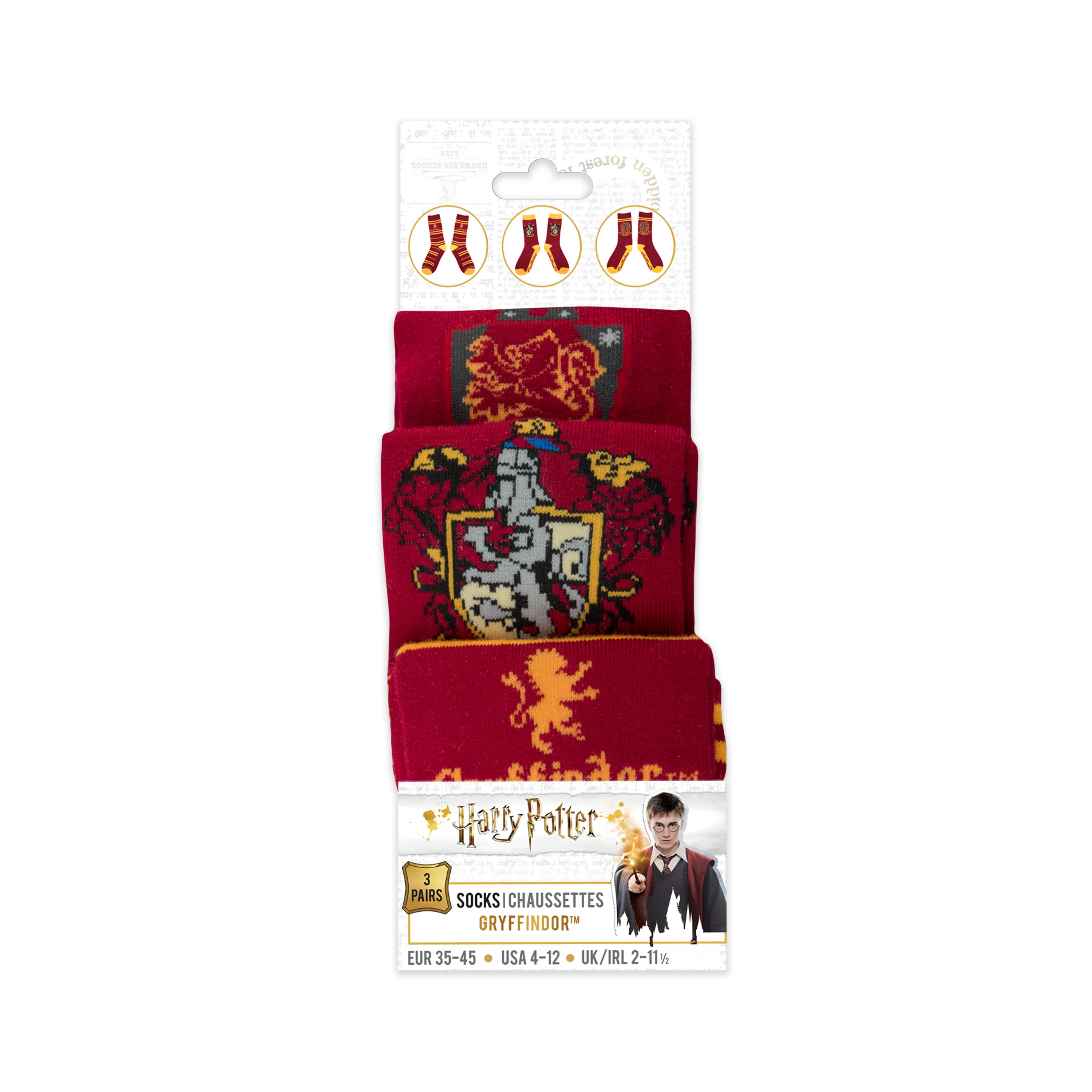 Set of 3 Gryffindor Socks