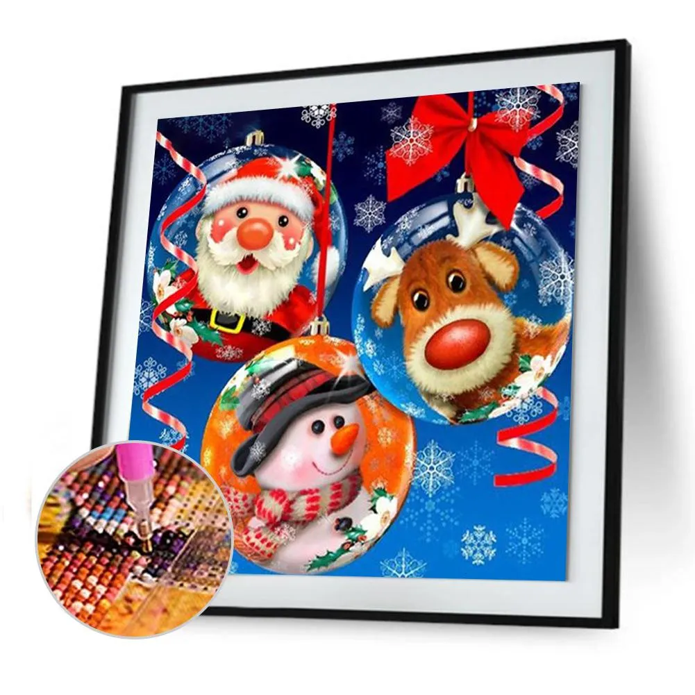 Snowman Elk Full Drill 5D DIY Diamond Painting - 30x30CM