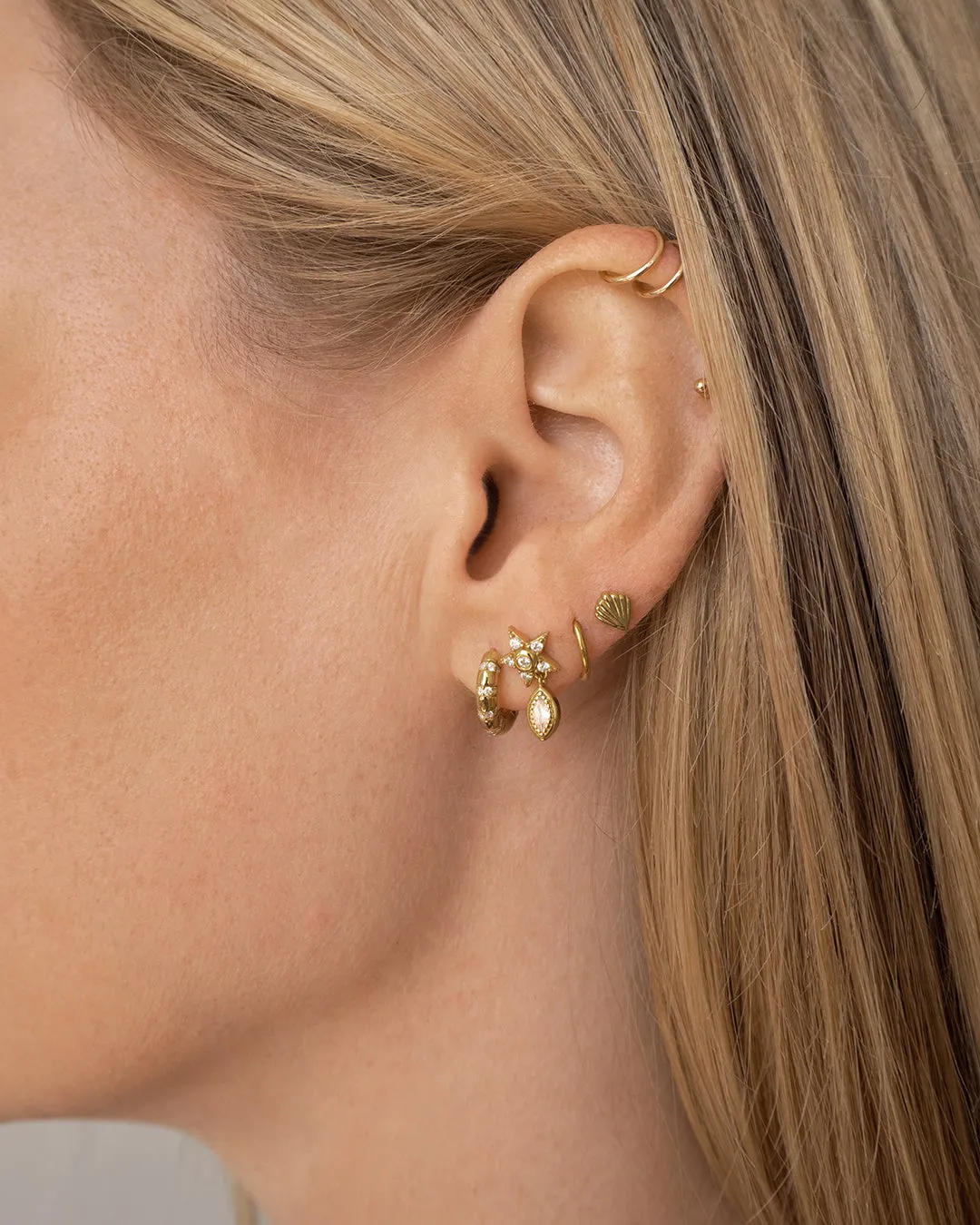 The Star Dangle Studs