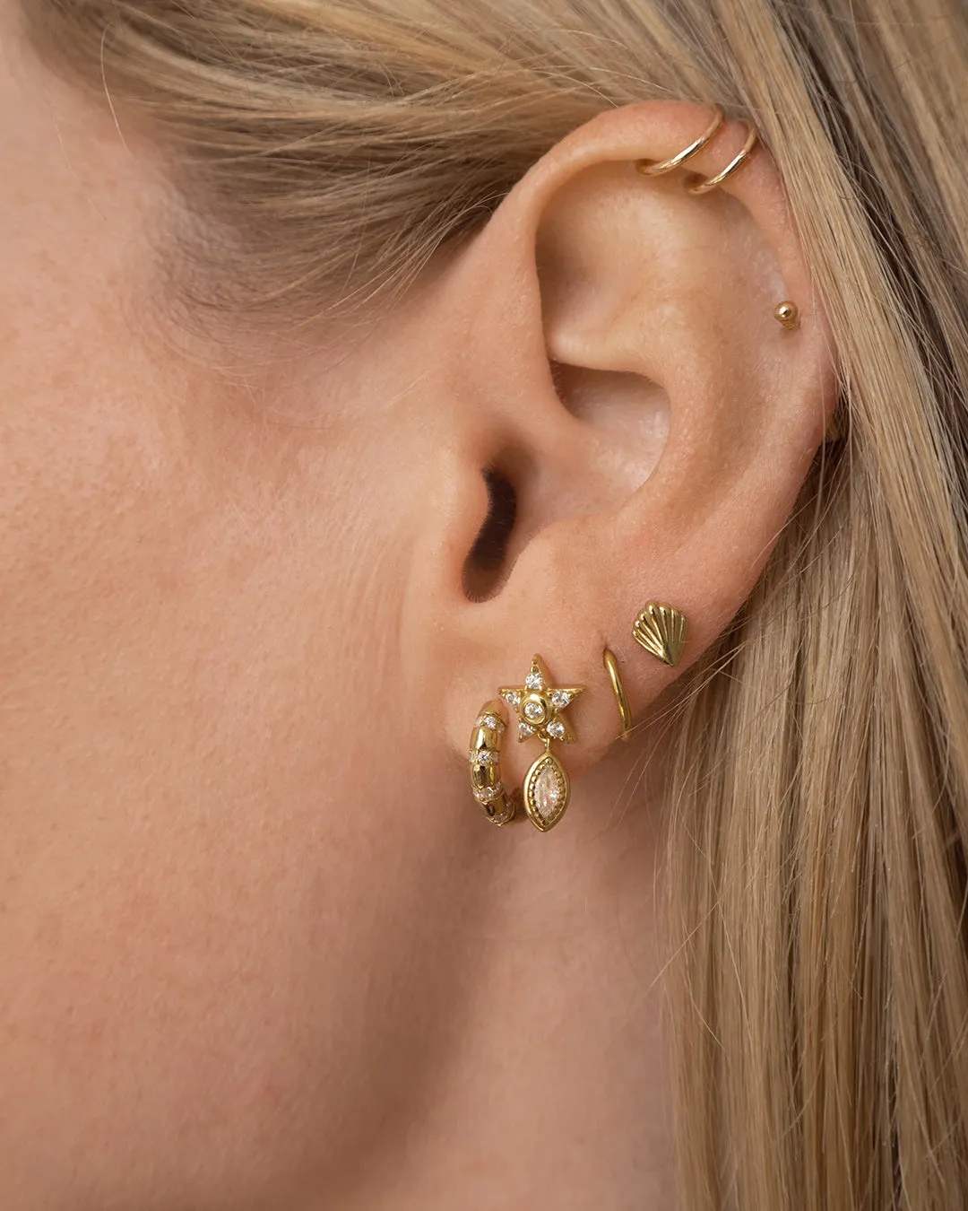 The Star Dangle Studs