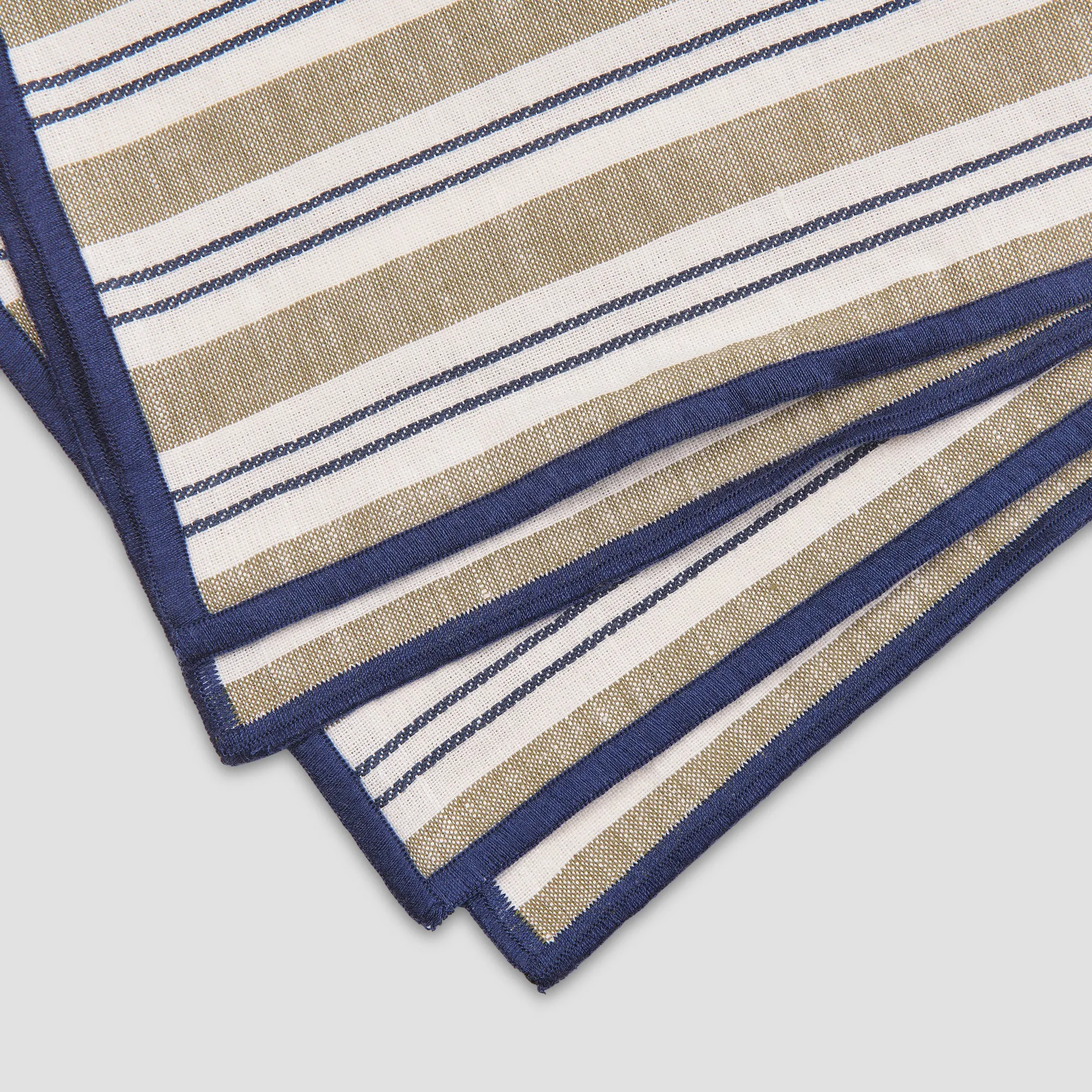 Thyme Somerley Stripe Linen Napkins Set of 4