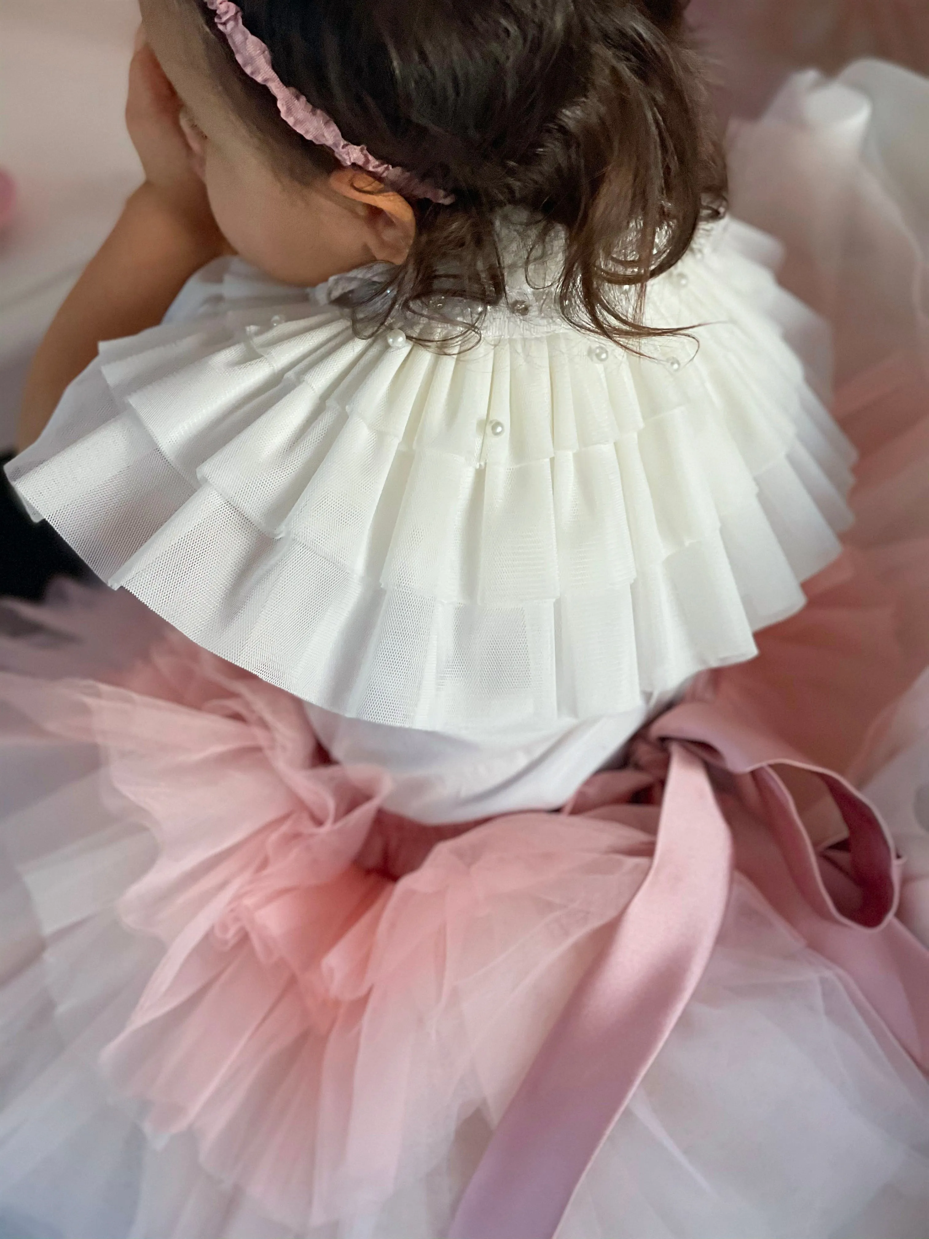 Victorian Ivory Tulle Cape